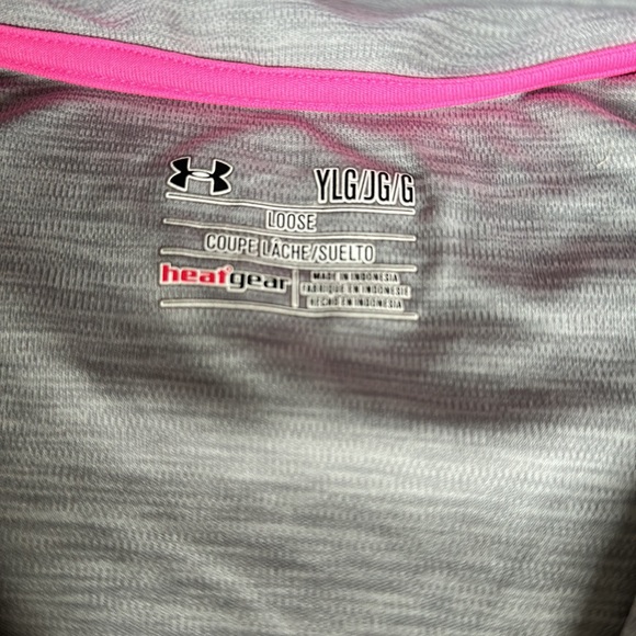 Under Armour Youth Large Heat Gear 1/2 zip up Pull Over - Picture 3 of 6